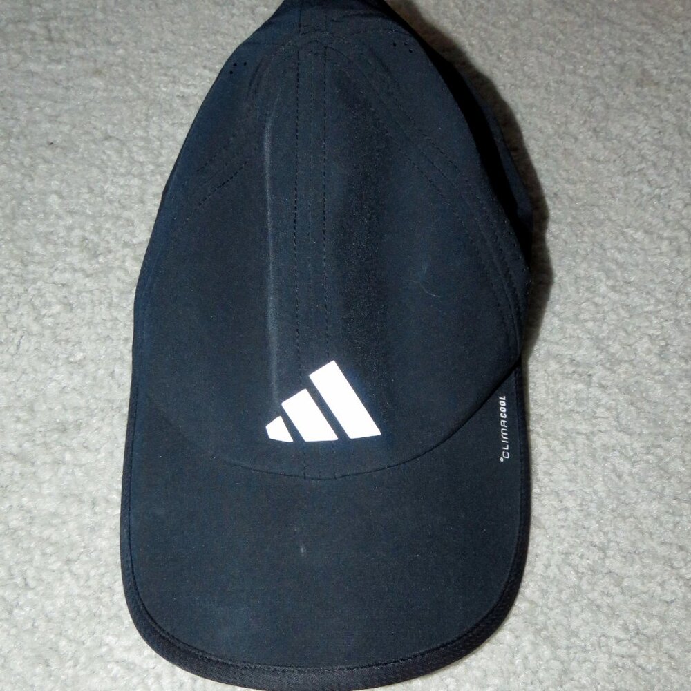 Adidas Climacool Adjustable Hat Cap Black White Embroidered Logo Unisex